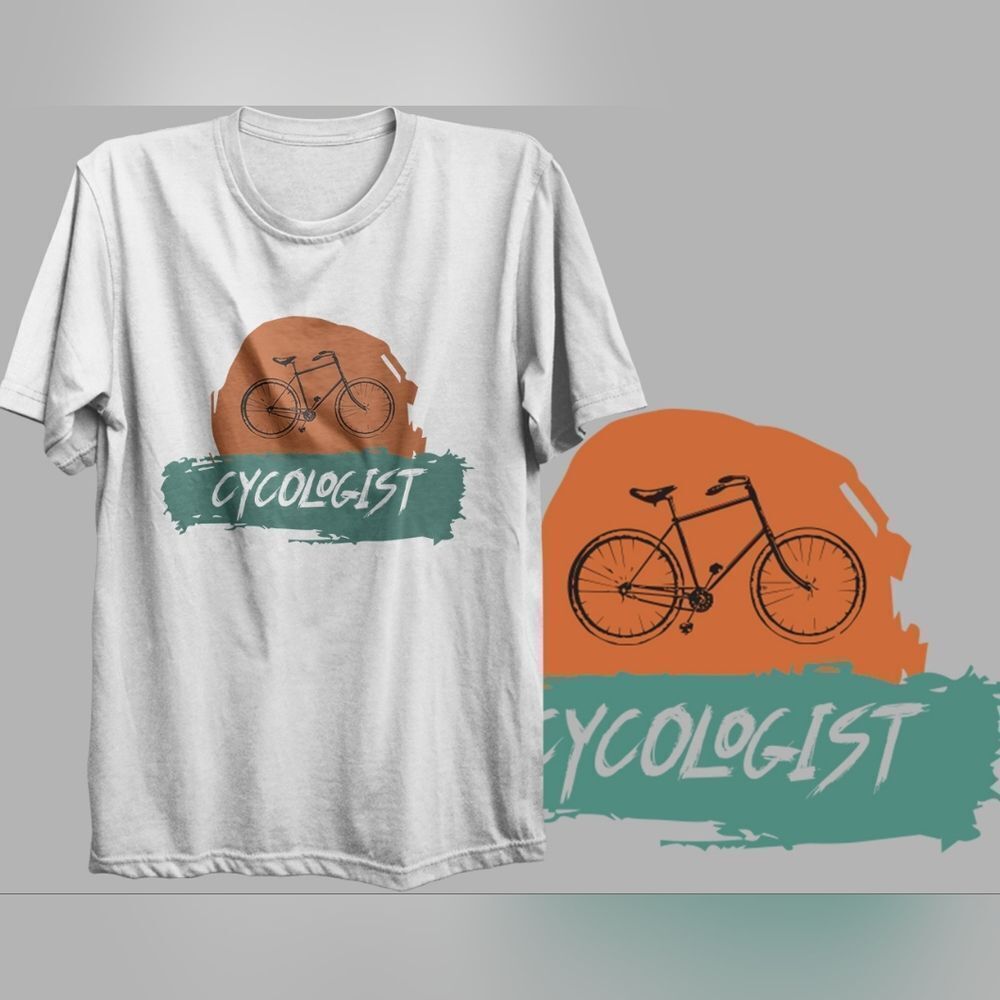 Bicycle Short Sleeve T-shirt Apparel Unisex Size Bike Enthusiast Theme